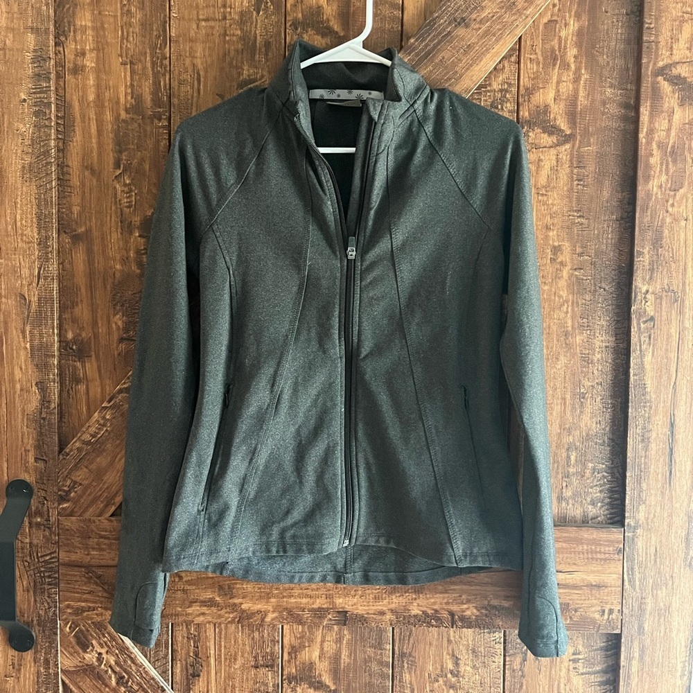 Athleta bluish gray Athleta brand athletic quarter zip jacket size small